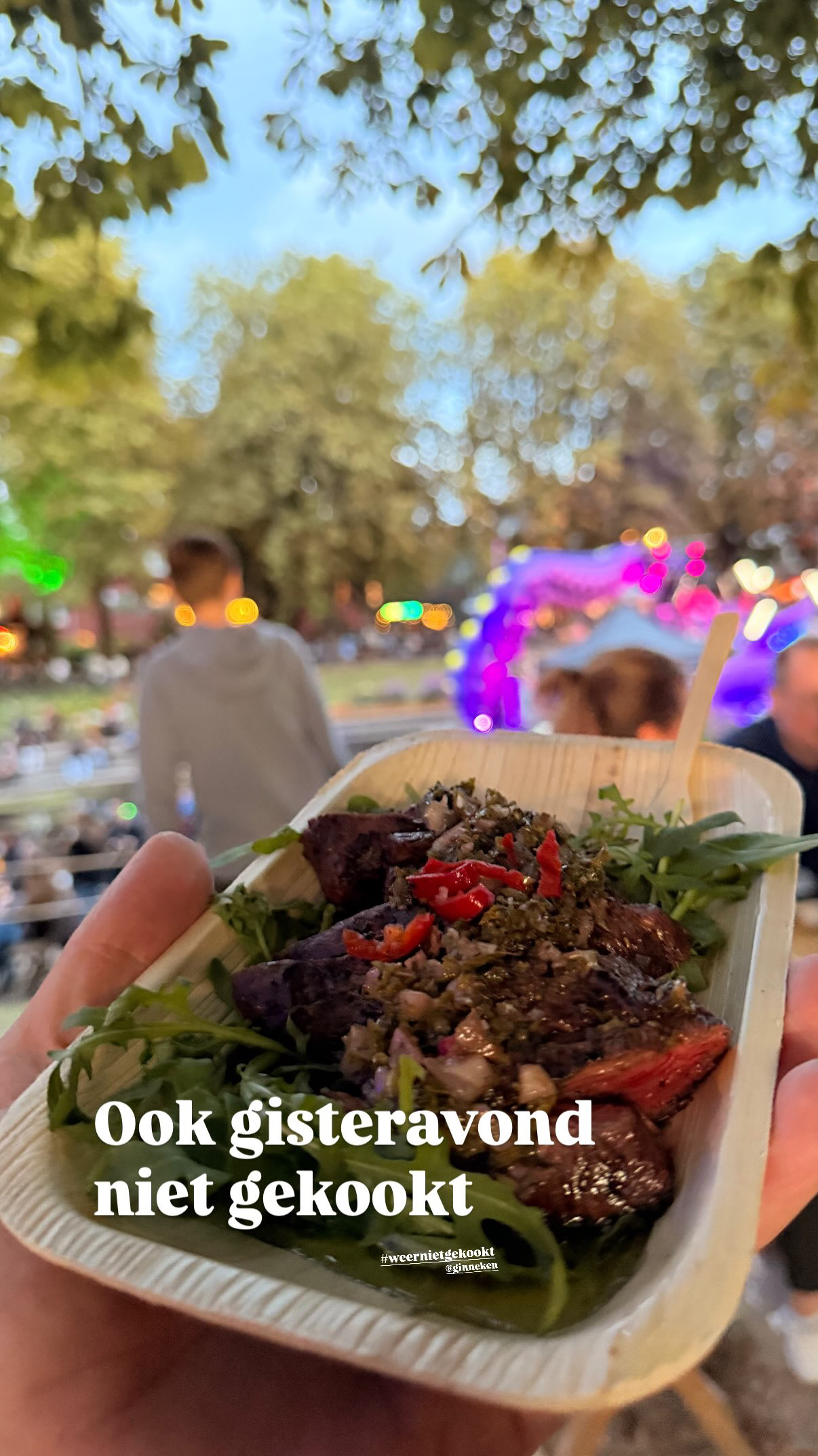 Wat ik at bij Noorderzon, Noorderplantsoen Groningen